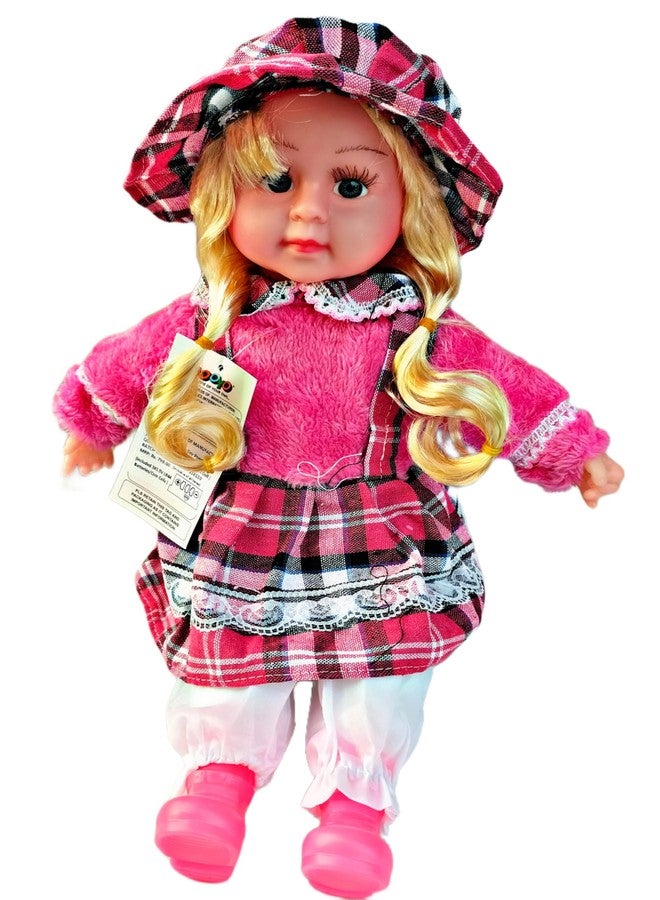 RUHANI Baby Girl Soft Doll Musical and Singing with Push Touch Sensors Doll Toy for Kids Baby Girls >Pack of 1 Doll (Multi Colour) - Image 4